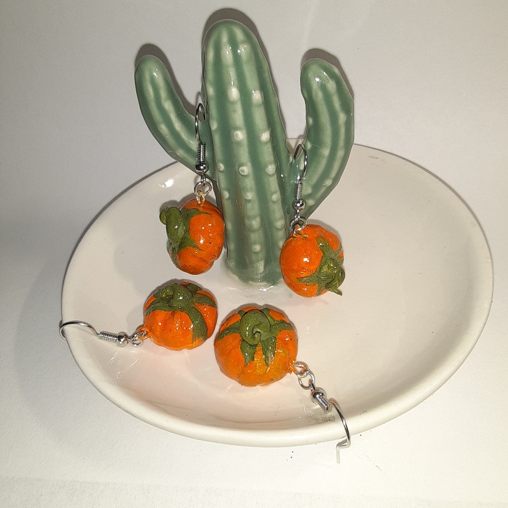 Pumpkin 🎃 Jackolantern earrings